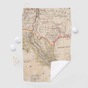 Texas, Mexico Golf Towel