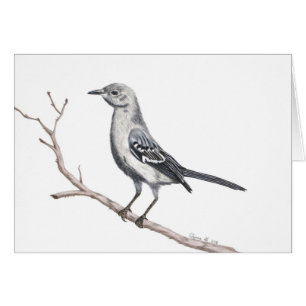 Texas Mockingbird Inspirational Small Card
