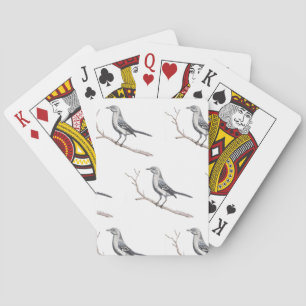 Texas Mockingbird Playing Cards