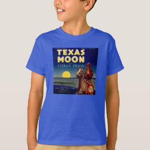 Texas Moon Citrus Fruit Crate Label T-Shirt