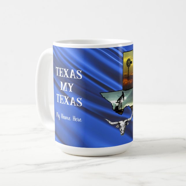 Texas My Texas personalised Coffee Mug (Front Left)