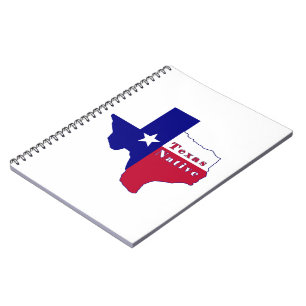 Texas Native Flag Map Notebook