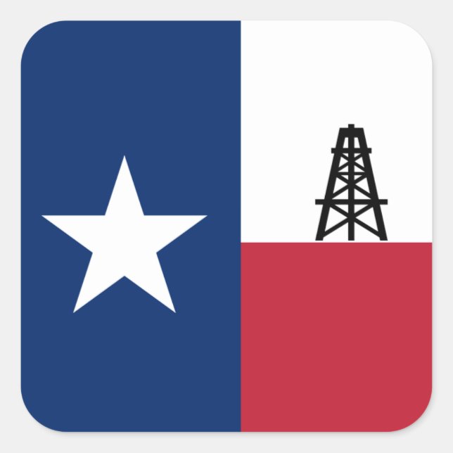 Texas Oil Drilling Sticker (Front)