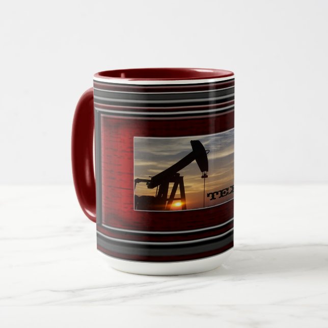 Texas oil mug (Front Left)