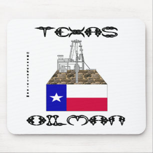 Texas Oilman,Oil Field Mousepad,Oil,Gas, Mouse Mat