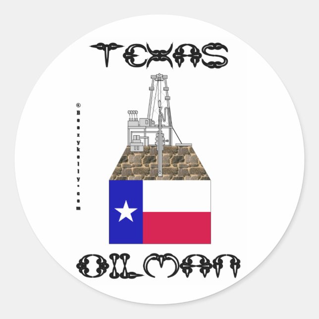 Texas Oilman Oil, Field Sticker (Front)