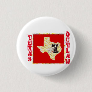 TEXAS OUTLAW 3 CM ROUND BADGE