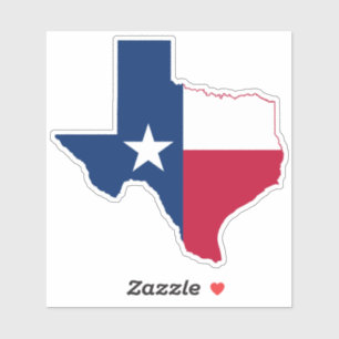 Texas Outline Shape Flag