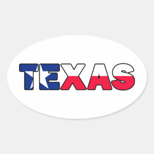 Texas Oval Sticker