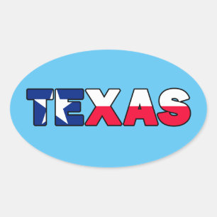 Texas Oval Sticker