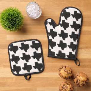 Texas Oven Mitt & Pot Holder Set