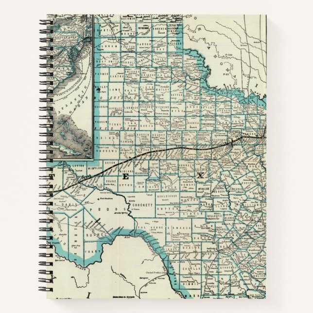 Texas Pacific Railway Notebook (Front)