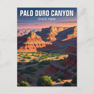 Texas Palo Duro Canyon State Park Travel Postcard