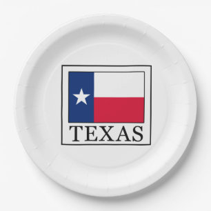 Texas Paper Plate
