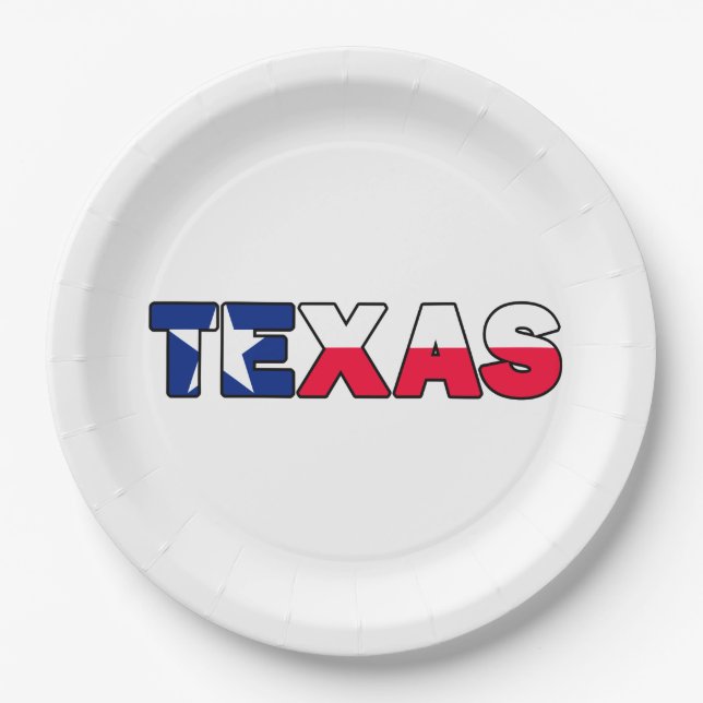 Texas Paper Plate (Front)