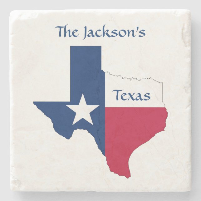 Texas personalised coaster (Front)