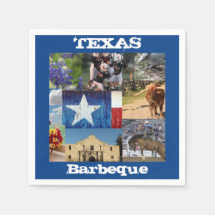 Texas Photo Mosaic  Napkin