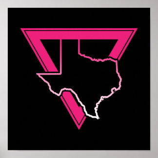texas pink triangle poster