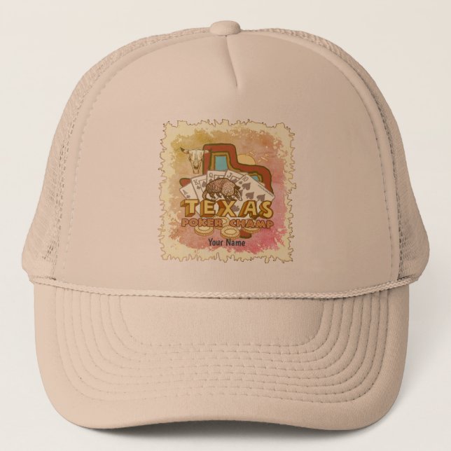Texas Poker  Trucker Hat (Front)