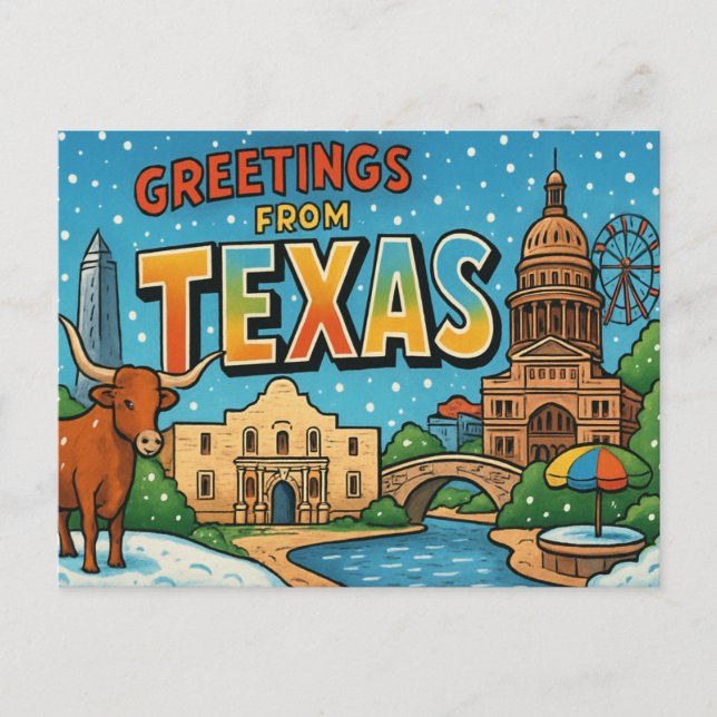 TEXAS Postcard (Front)