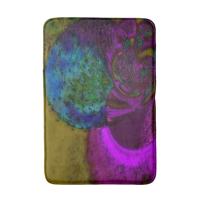 "Texas Prickly Pear" Medium Bath Mat (Front Vertical)