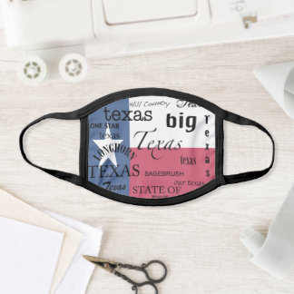 Texas Pride-Wordcloud Face Mask