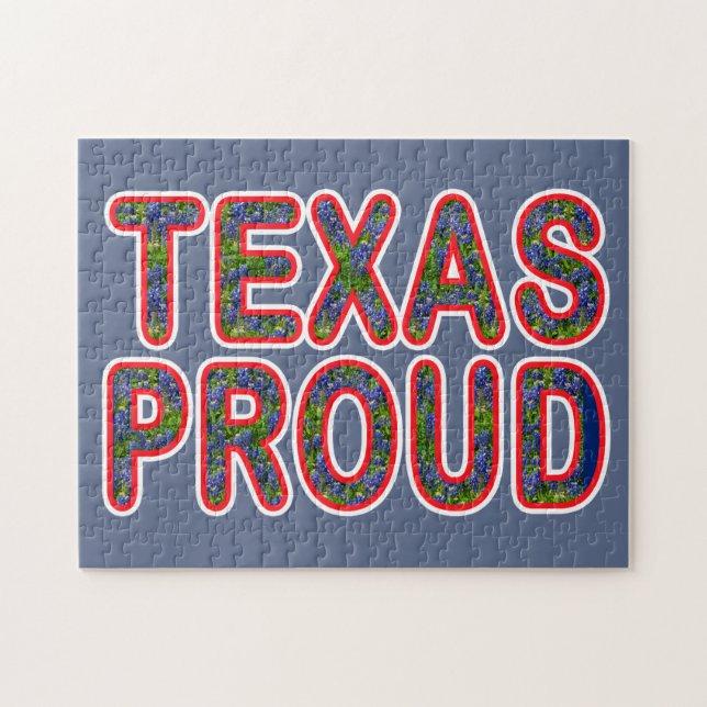 Texas Proud Bluebonnet Jigsaw Puzzle (Horizontal)