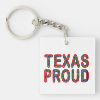 Texas Proud Bluebonnet Key Ring