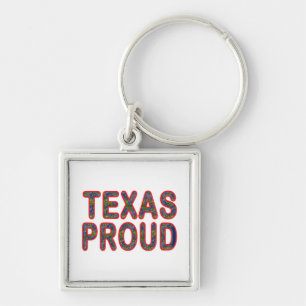 Texas Proud Bluebonnet Key Ring