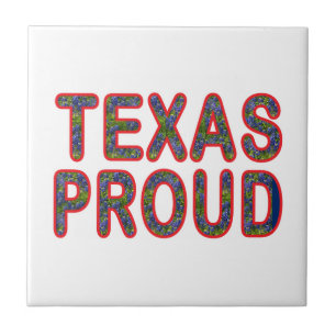 Texas Proud Bluebonnet Tile