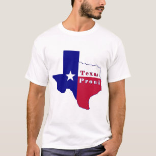 Texas Proud Flag Map T-Shirt