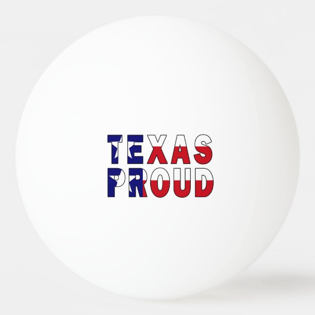 Texas Proud Flag Ping Pong Ball (Front)