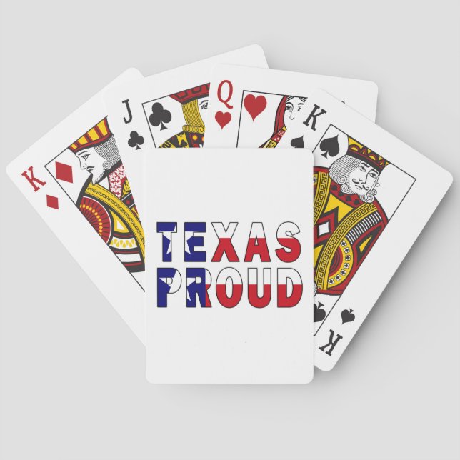 Texas Proud Flag Playing Cards (Back)