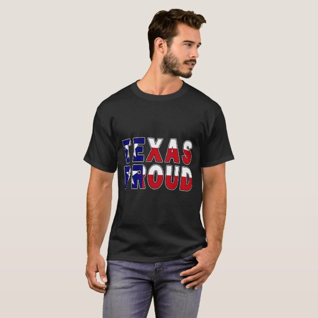 Texas Proud Flag T-Shirt (Front Full)