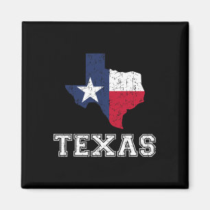 Texas Proud Texan Patriot American Usa Flag Vintag Magnet