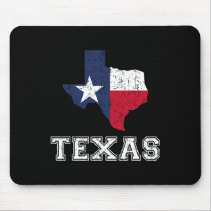 Texas Proud Texan Patriot American Usa Flag Vintag Mouse Mat