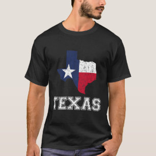 Texas Proud Texan Patriot American Usa Flag Vintag T-Shirt