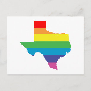 texas rainbow postcard