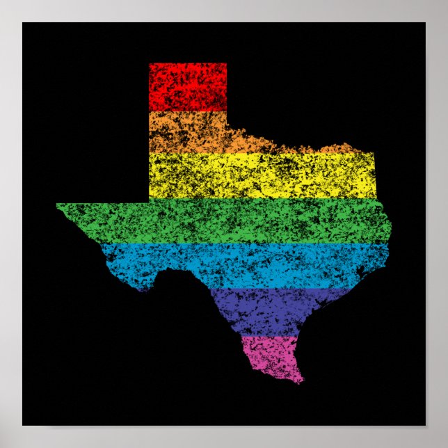 texas rainbow poster (Front)