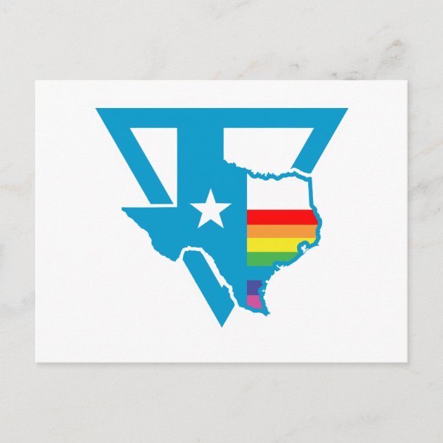 texas rainbow triangle postcard (Front)