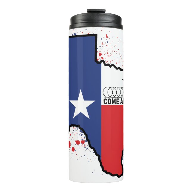 Texas Rally Cry Thermal Tumbler (Front)