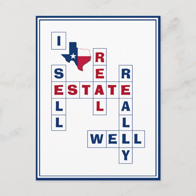 TEXAS Real Estate Realtor Postcard (Front)