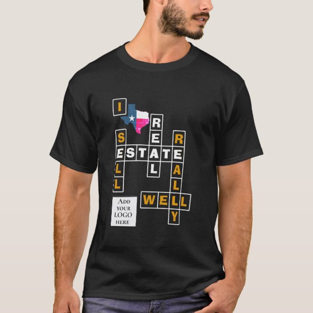 TEXAS Realty Real Estate QR CODE T-Shirt (Front)