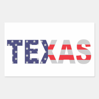 Texas Rectangular Sticker