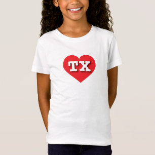 Texas Red Heart - I love TX T-Shirt
