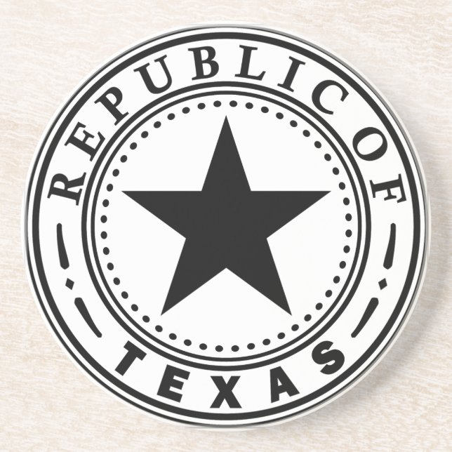 Texas (Republic of Texas Seal) Coaster (Front)