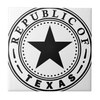 Texas (Republic of Texas Seal) Tile