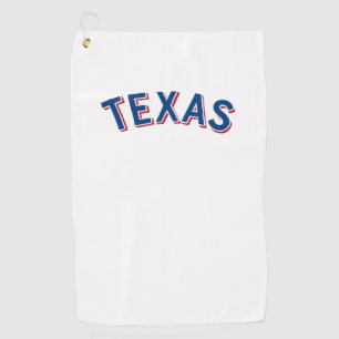 Texas Retro Vintage Lone Star State USA Golf Towel
