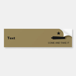 Texas Revolution Flag, Texians Militia 1835  Bumpe Bumper Sticker
