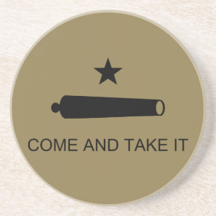 Texas Revolution Flag, Texians Militia 1835 Coast Coaster